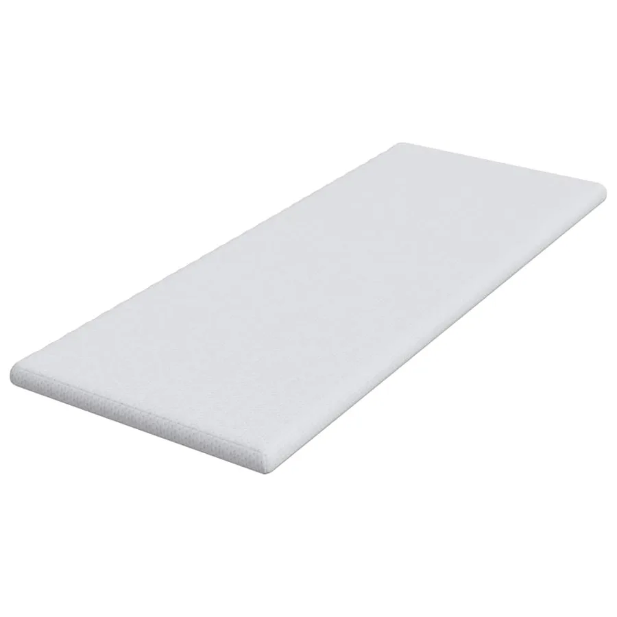 Surmatelas Blanc 80 x 200 cm Tissu Jacquard - 4