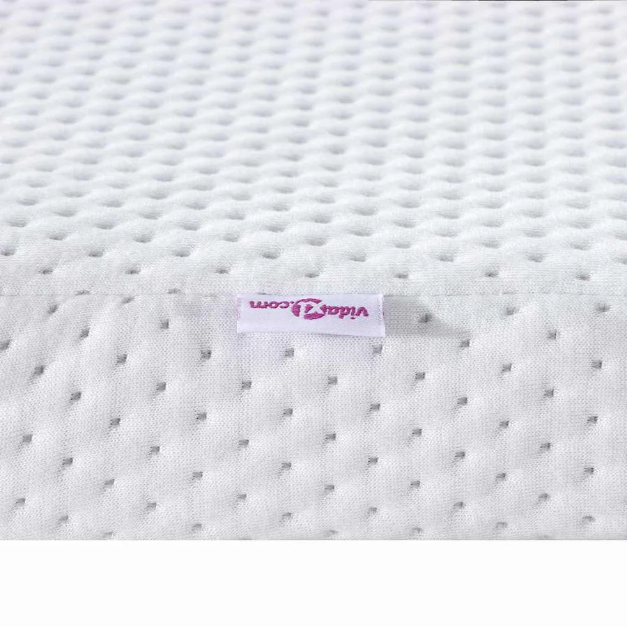 Surmatelas Blanc 180 x 200 cm Tissu Jacquard - 9