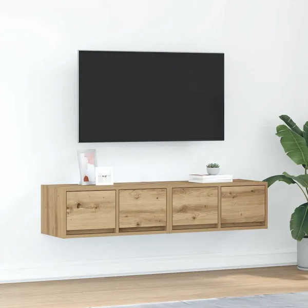 Meubles TV 2 pcs chêne artisanal 60x31x25,5cm bois d'ingénierie