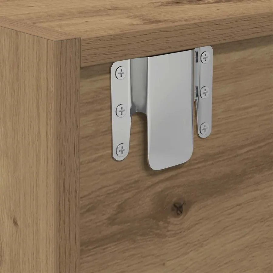 Meubles TV 2 pcs chêne artisanal 60x31x25,5cm bois d'ingénierie - 8