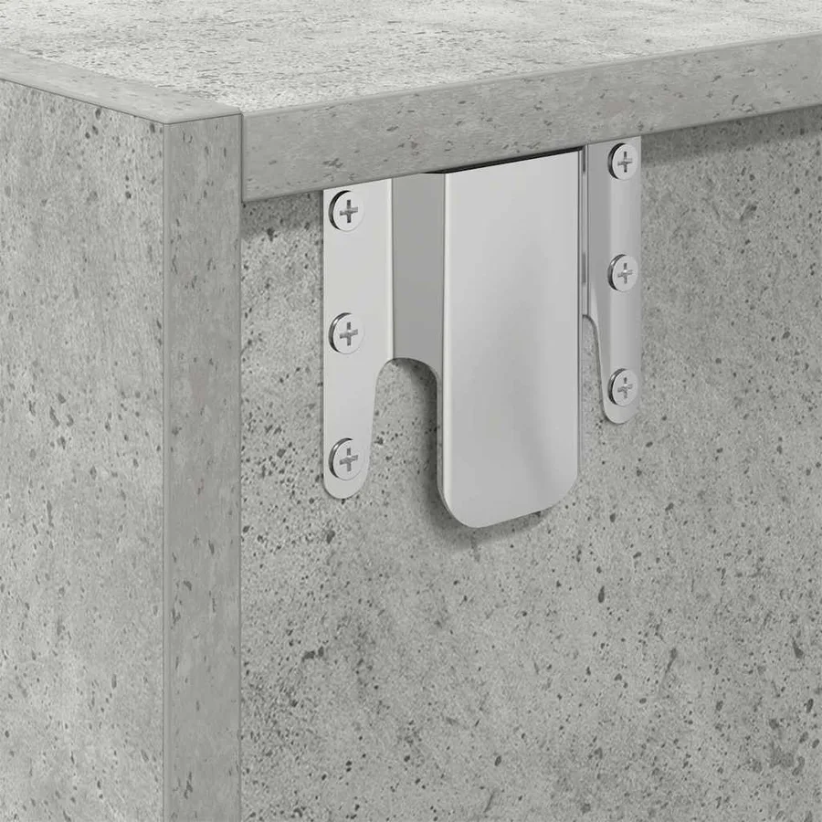Meubles TV 2 pcs gris béton 80x31x25,5 cm bois d'ingénierie - 12