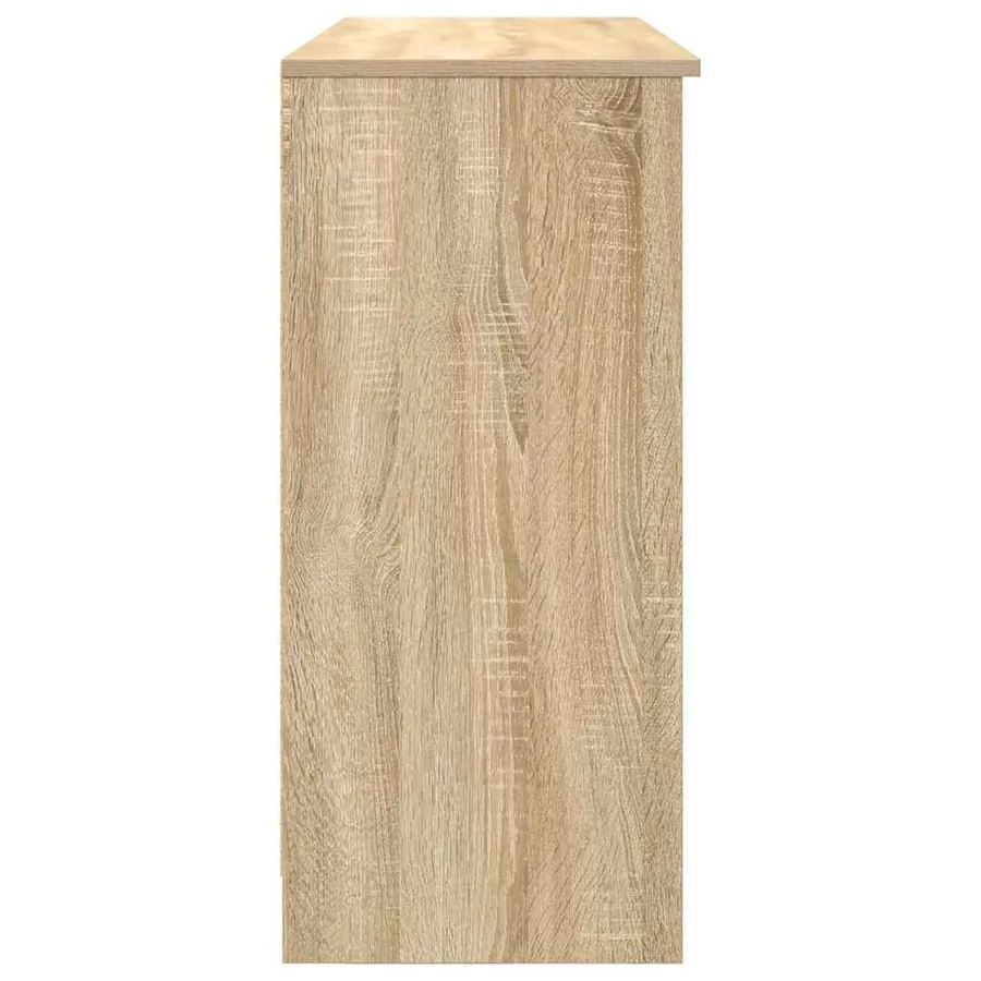 Buffet avec tiroir chêne sonoma 101x35x76 cm bois d'ingénierie - 7
