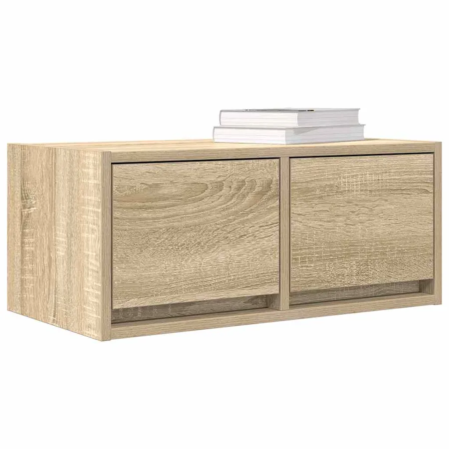 Meuble TV chêne sonoma 60x31x25,5 cm bois d'ingénierie - 11