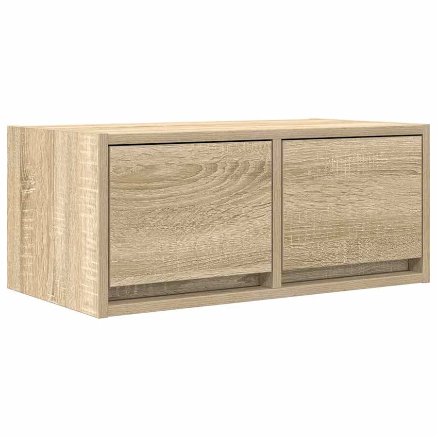 Meuble TV chêne sonoma 60x31x25,5 cm bois d'ingénierie - 2