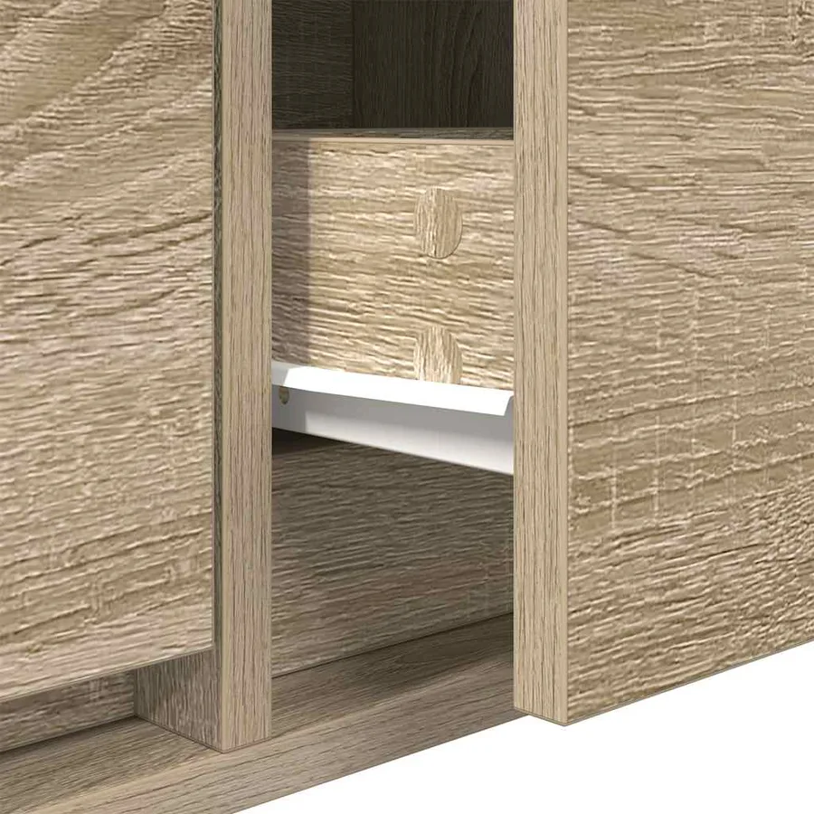 Meuble TV chêne sonoma 60x31x25,5 cm bois d'ingénierie - 8