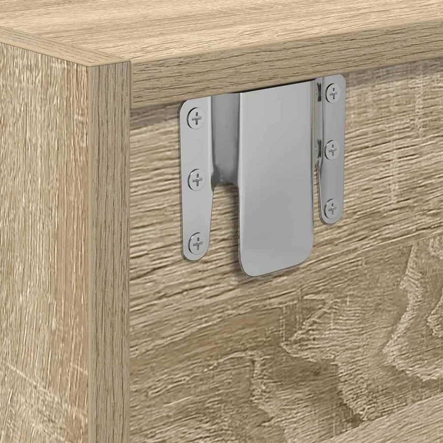 Meuble TV chêne sonoma 60x31x25,5 cm bois d'ingénierie - 9