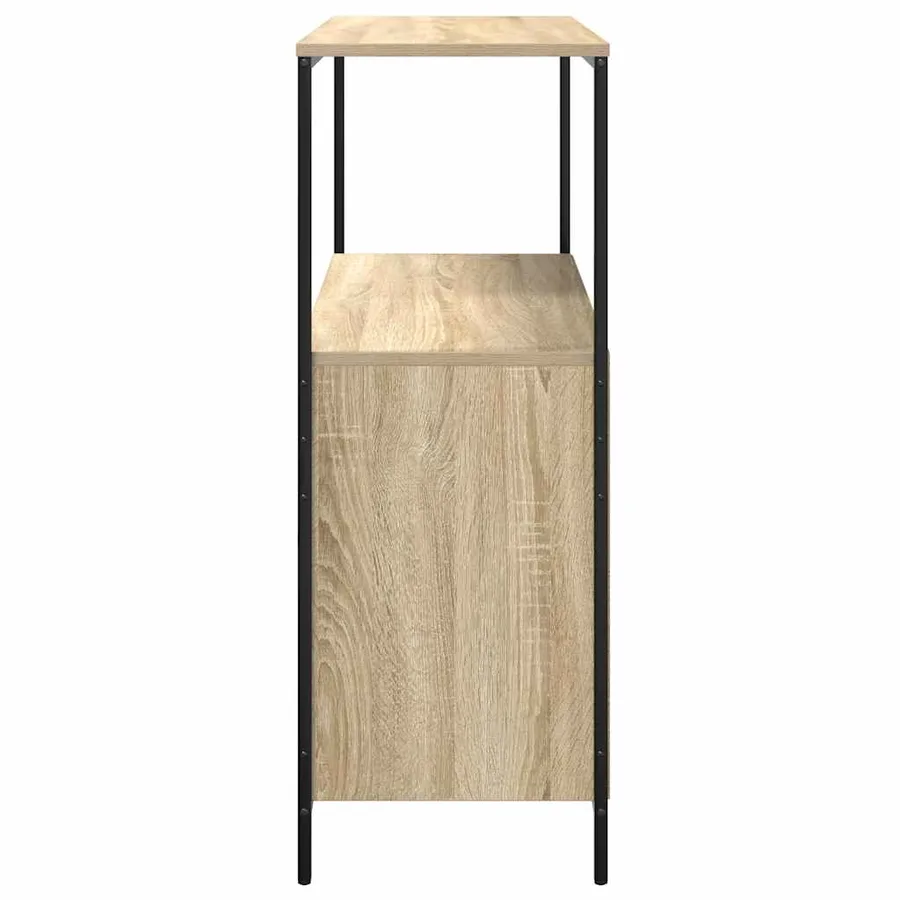 Meuble de salle de bain et étagères chêne sonoma 76,5x35x95 cm - 7
