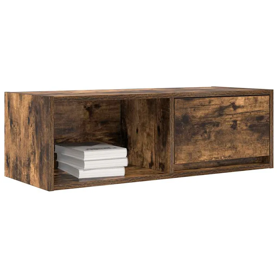 Meubles TV 2 pcs chêne fumé 80x31x25,5 cm bois d'ingénierie - 4