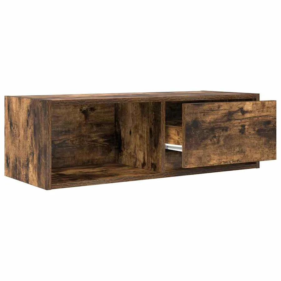Meubles TV 2 pcs chêne fumé 80x31x25,5 cm bois d'ingénierie - 5