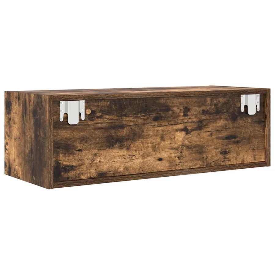 Meubles TV 2 pcs chêne fumé 80x31x25,5 cm bois d'ingénierie - 9