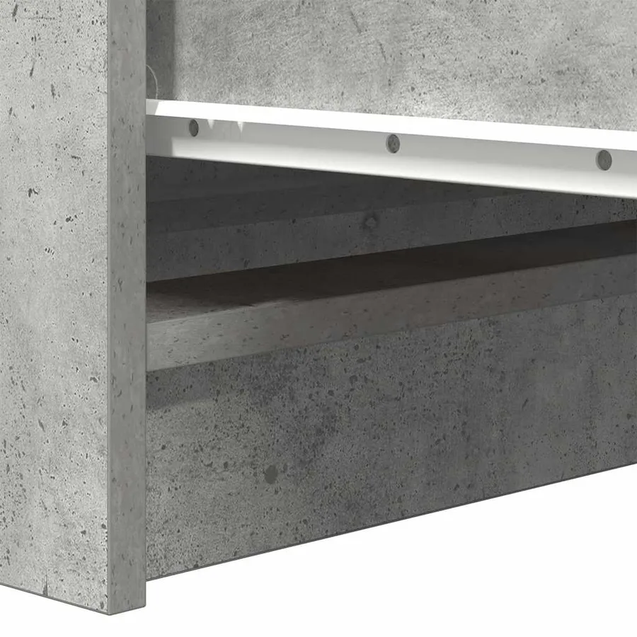 Buffet gris béton 37,5x35x76 cm bois d'ingénierie - 10