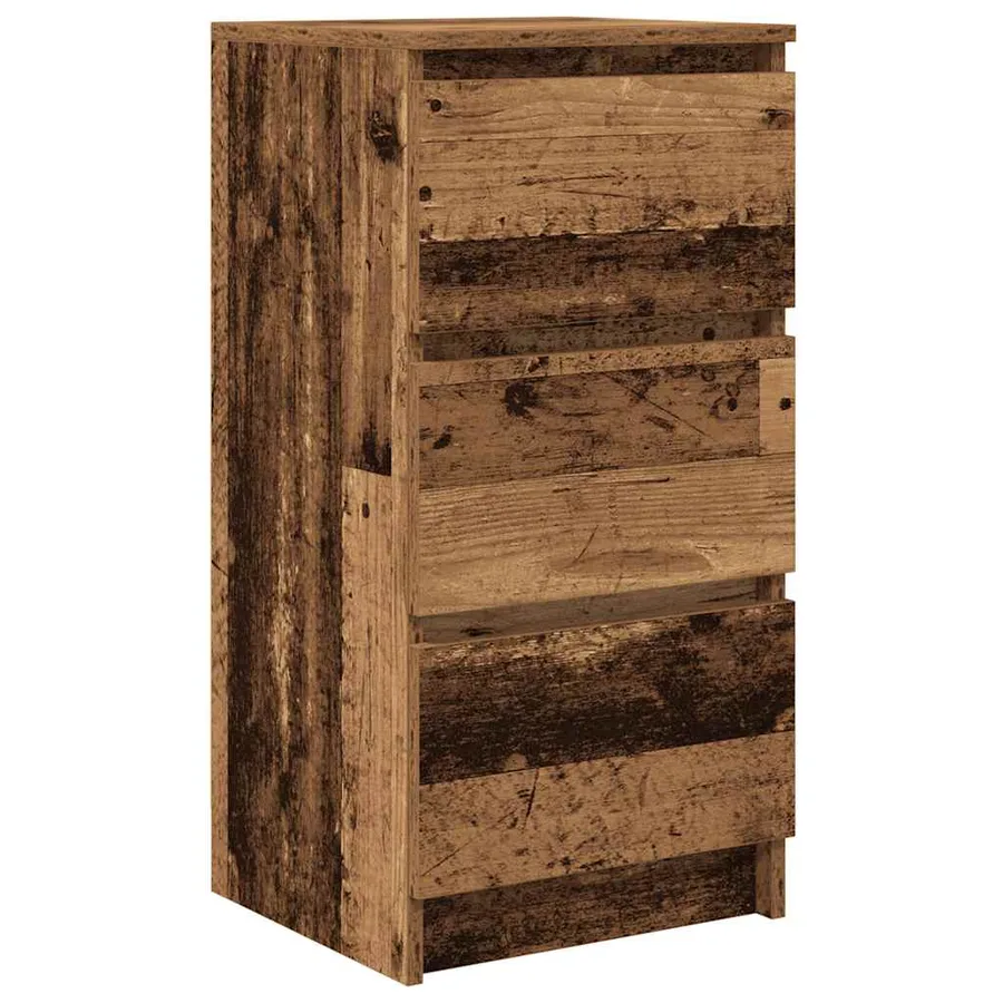Buffet vieux bois 37,5x35x76 cm bois d'ingénierie - 2
