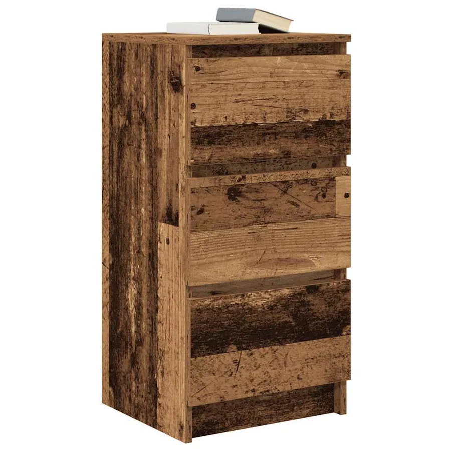 Buffet vieux bois 37,5x35x76 cm bois d'ingénierie - 4