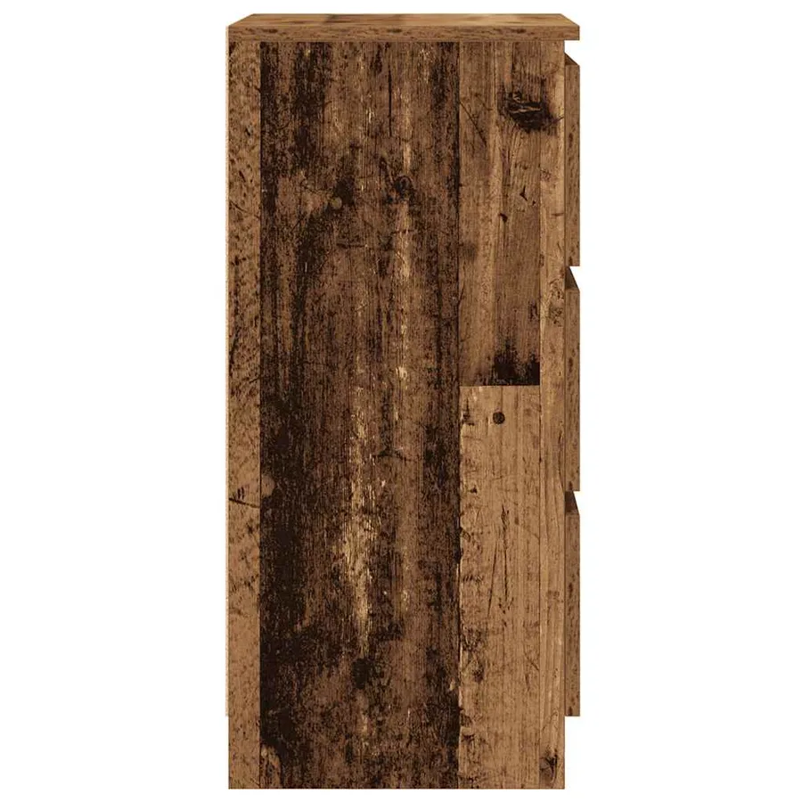 Buffet vieux bois 37,5x35x76 cm bois d'ingénierie - 7