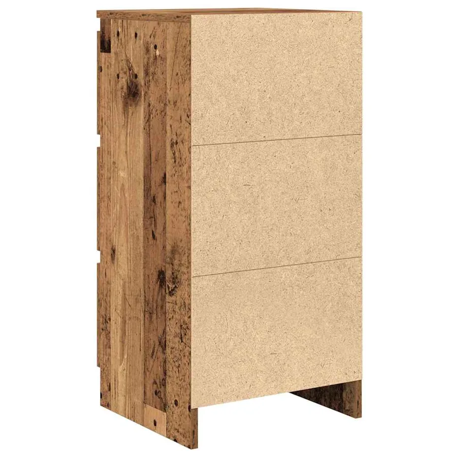 Buffet vieux bois 37,5x35x76 cm bois d'ingénierie - 8