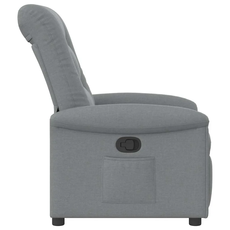 Fauteuil inclinable Gris clair Tissu - 4
