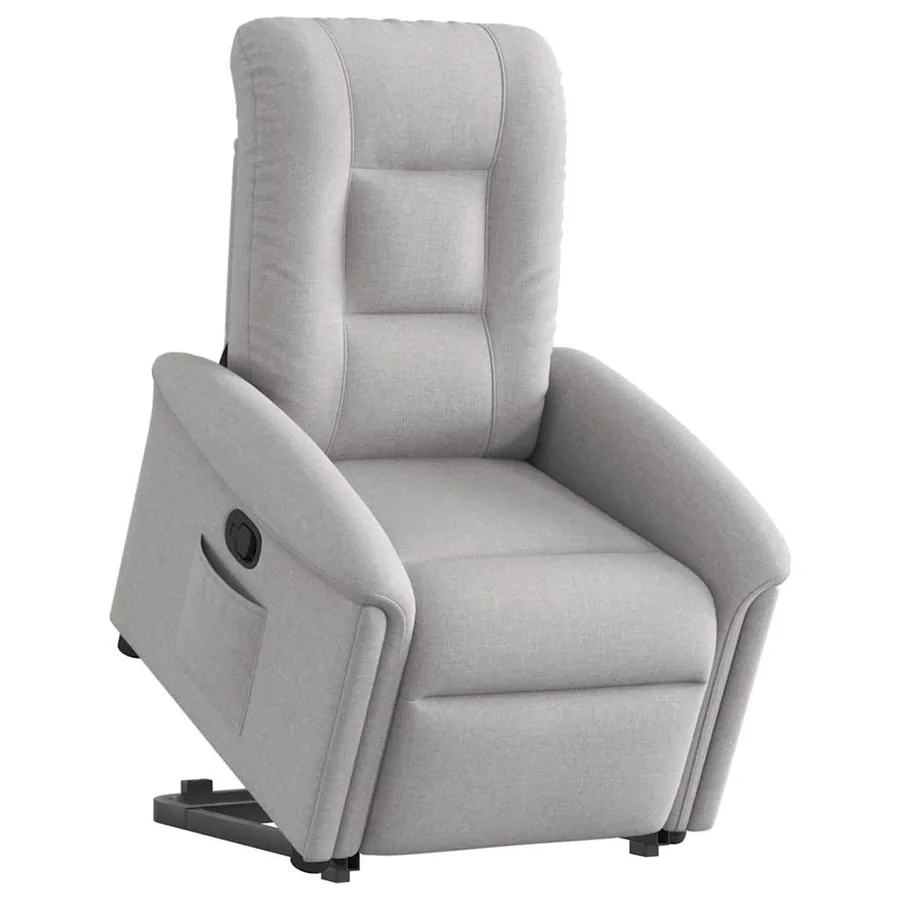 Fauteuil inclinable gris nuage tissu