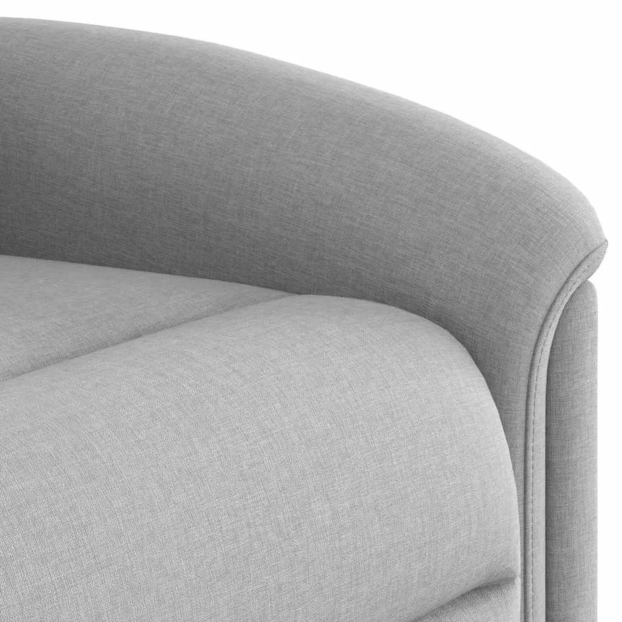 Fauteuil inclinable gris nuage tissu - 11