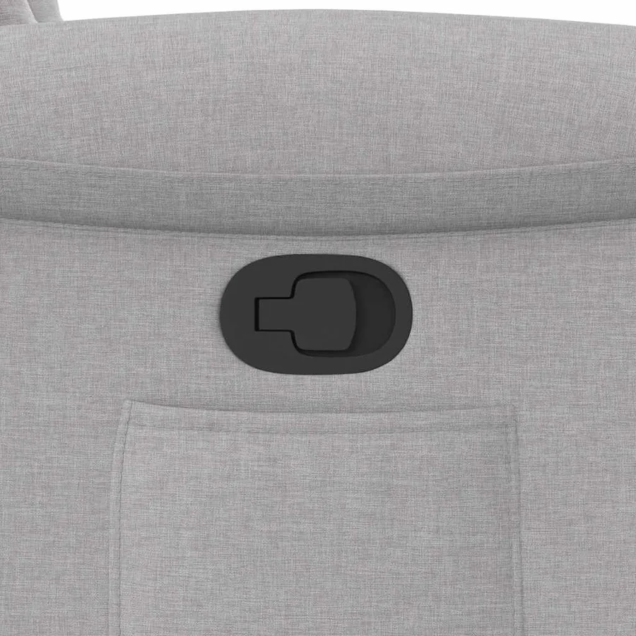 Fauteuil inclinable gris nuage tissu - 12