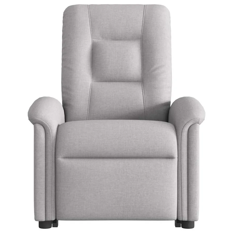 Fauteuil inclinable gris nuage tissu - 4
