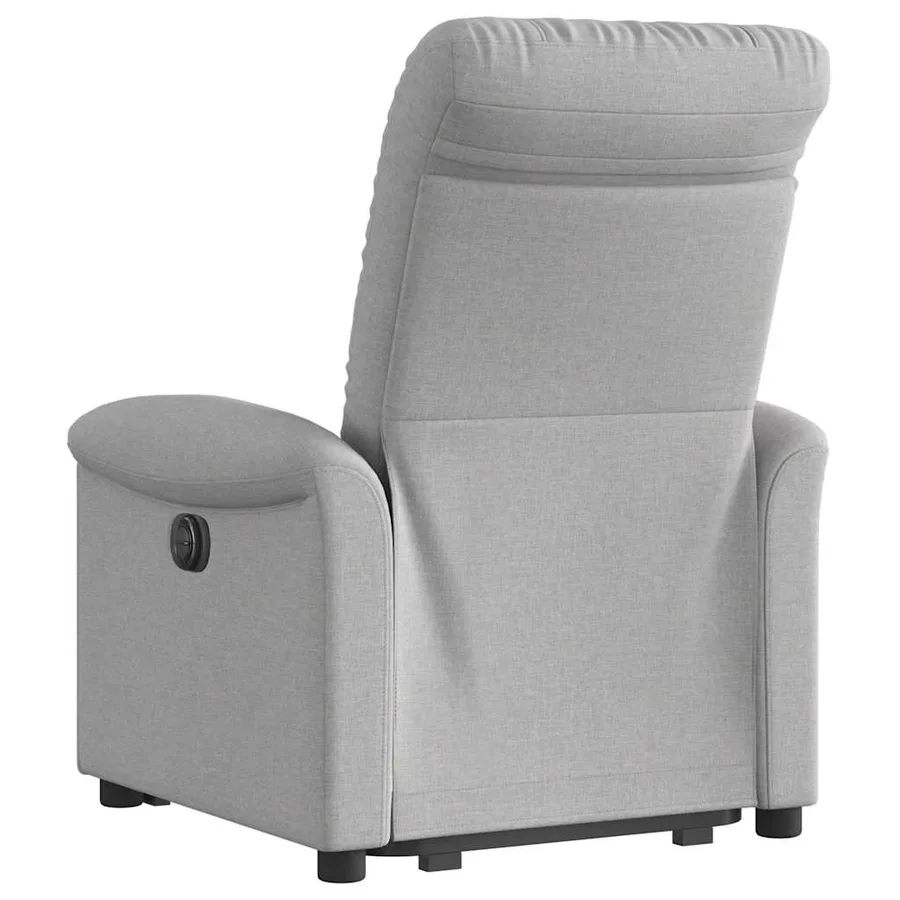 Fauteuil inclinable gris nuage tissu - 6