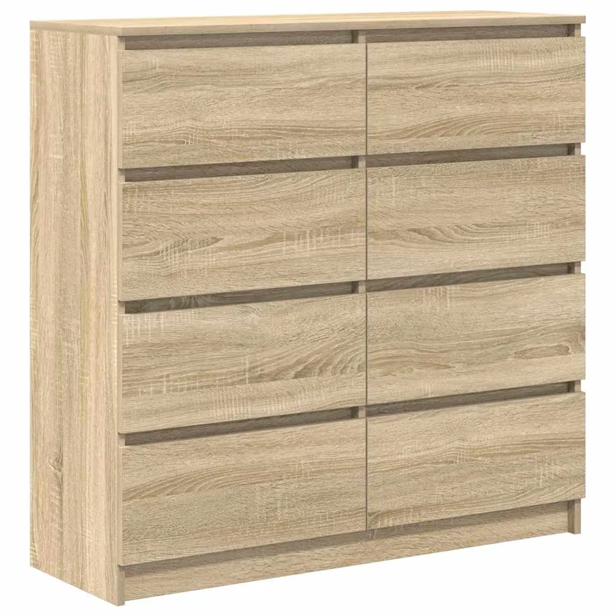 Buffet chêne sonoma 100x35x99 cm bois d'ingénierie - 2