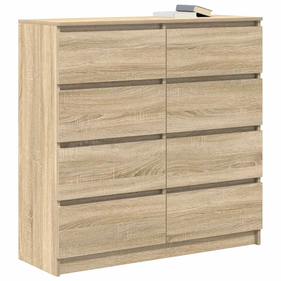 Buffet chêne sonoma 100x35x99 cm bois d'ingénierie - 4