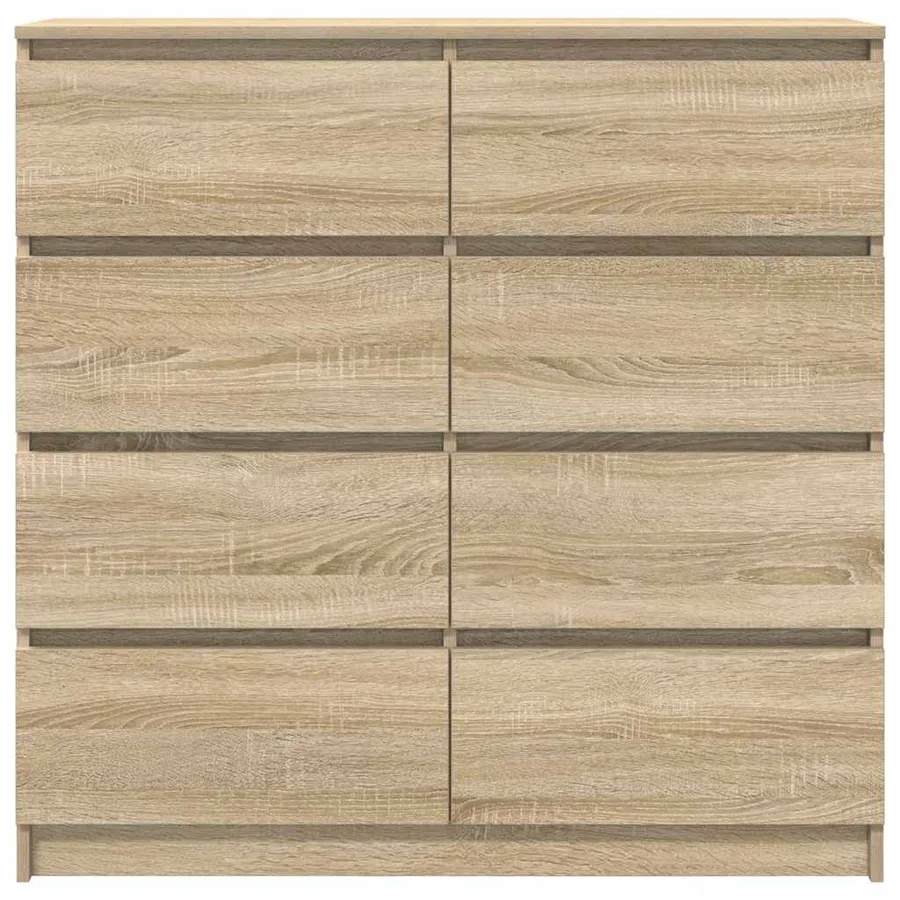 Buffet chêne sonoma 100x35x99 cm bois d'ingénierie - 6