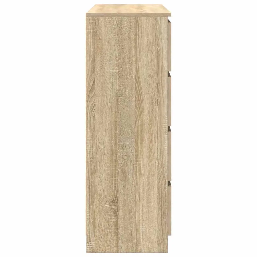 Buffet chêne sonoma 100x35x99 cm bois d'ingénierie - 7