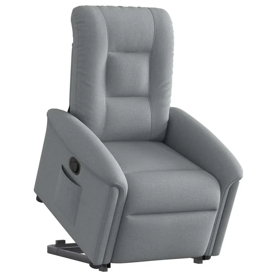 Fauteuil inclinable Gris clair Tissu - 2