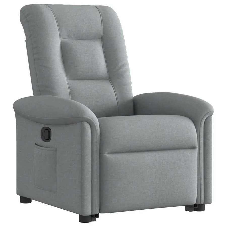 Fauteuil inclinable Gris clair Tissu - 4