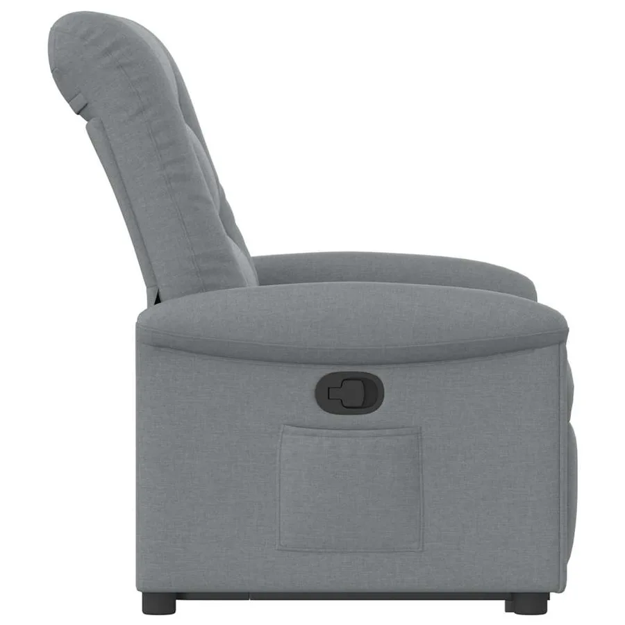 Fauteuil inclinable Gris clair Tissu - 6