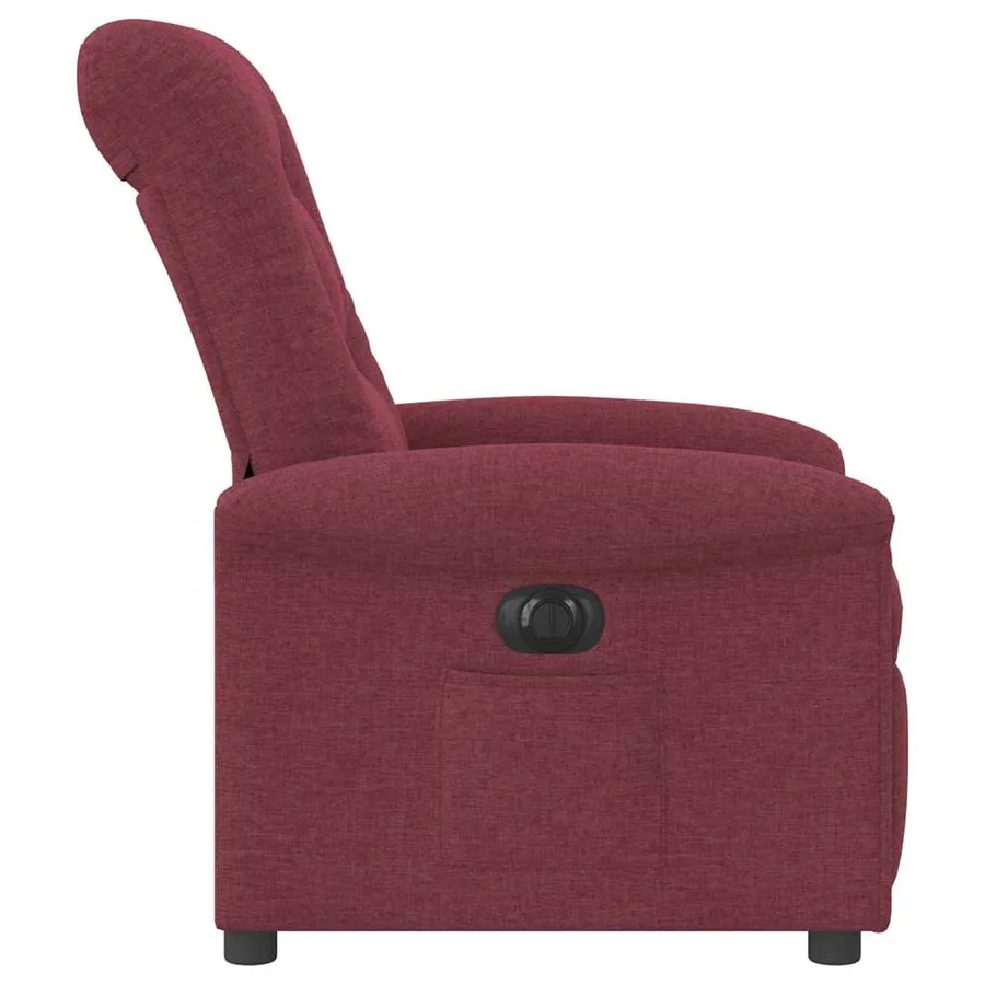 Fauteuil inclinable électrique Rouge bordeaux Tissu - 6