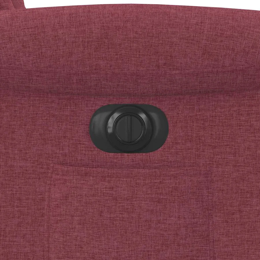 Fauteuil inclinable électrique rouge bordeaux tissu - 14