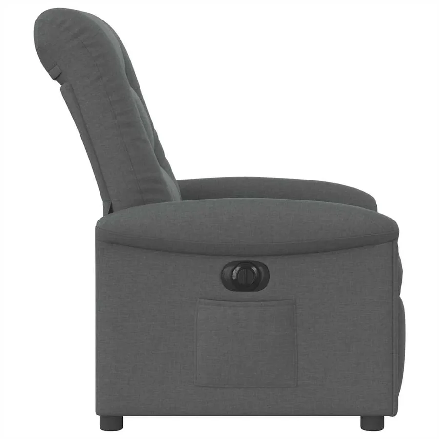Fauteuil inclinable électrique Gris foncé Tissu - 6