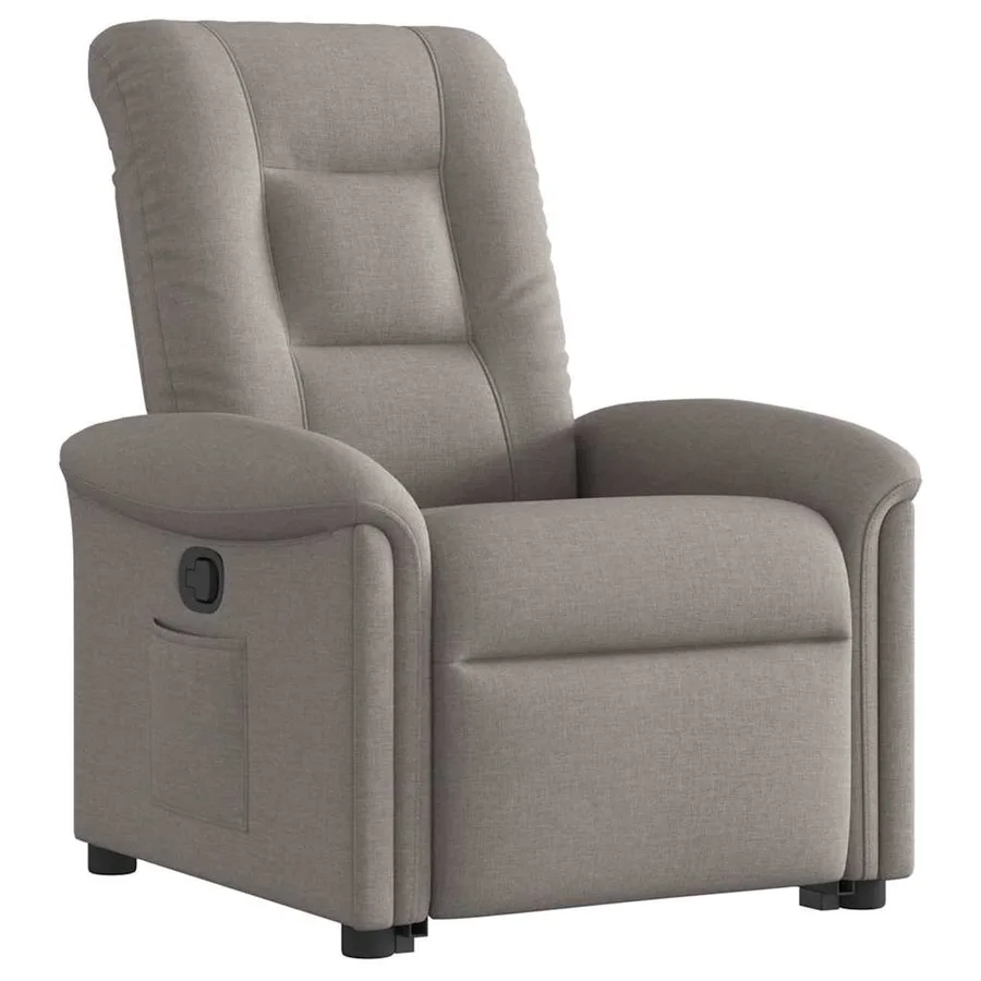 Fauteuil inclinable taupe tissu - 3