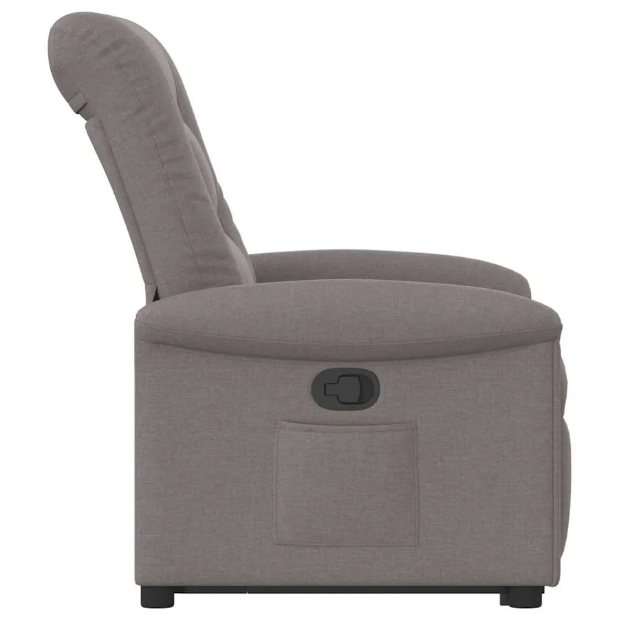 Fauteuil inclinable taupe tissu - 5