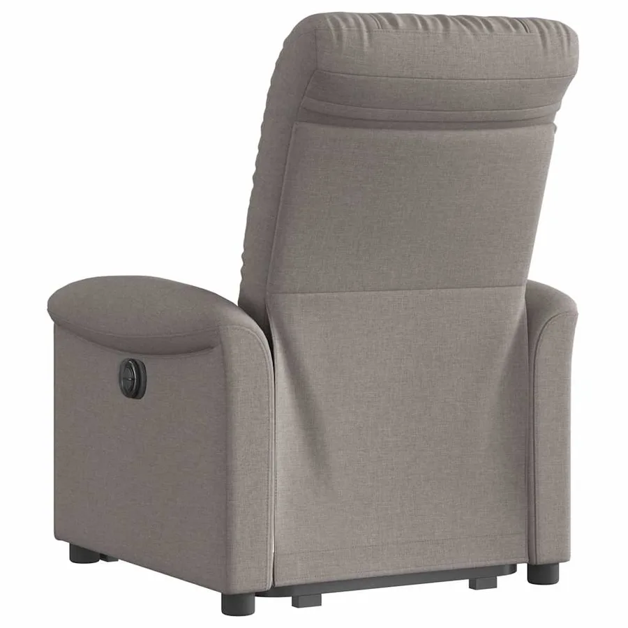 Fauteuil inclinable taupe tissu - 6
