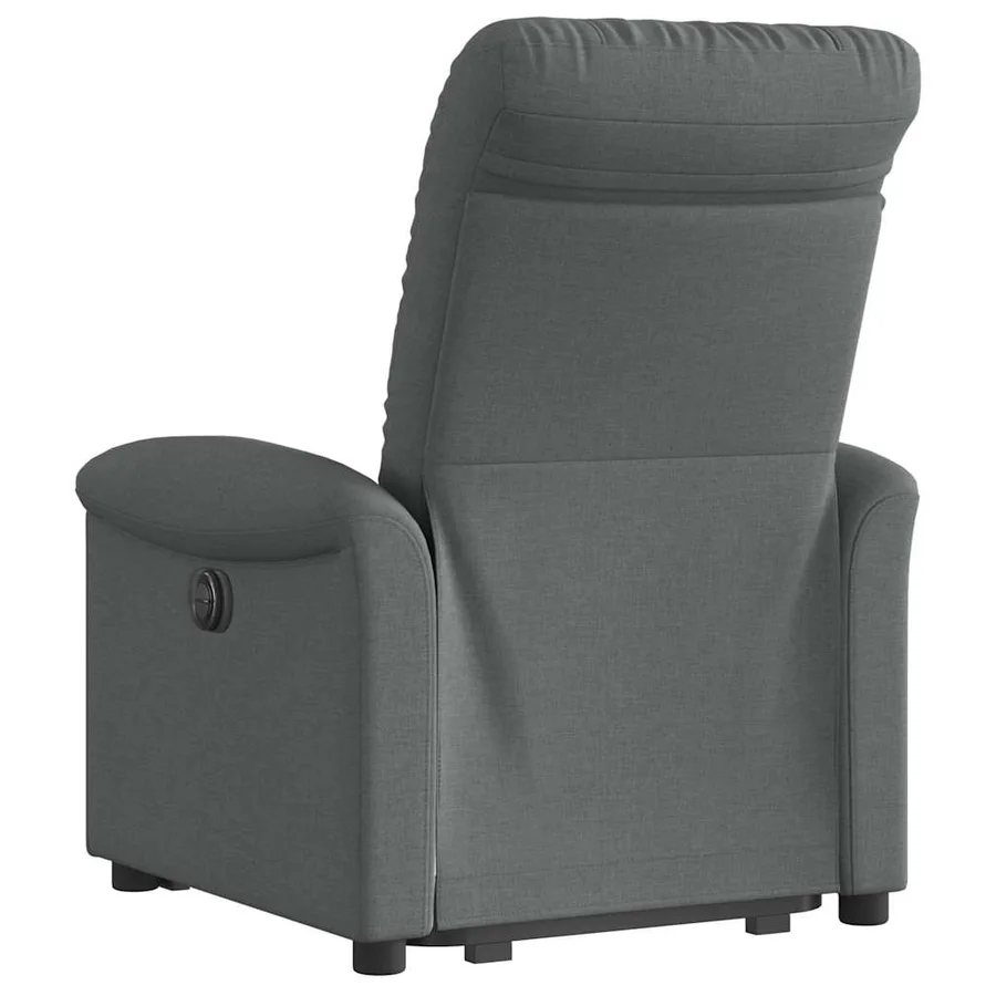 Fauteuil inclinable électrique gris foncé tissu - 7