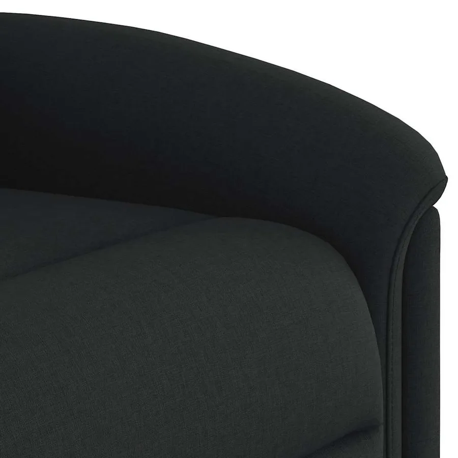 Fauteuil inclinable noir tissu - 11