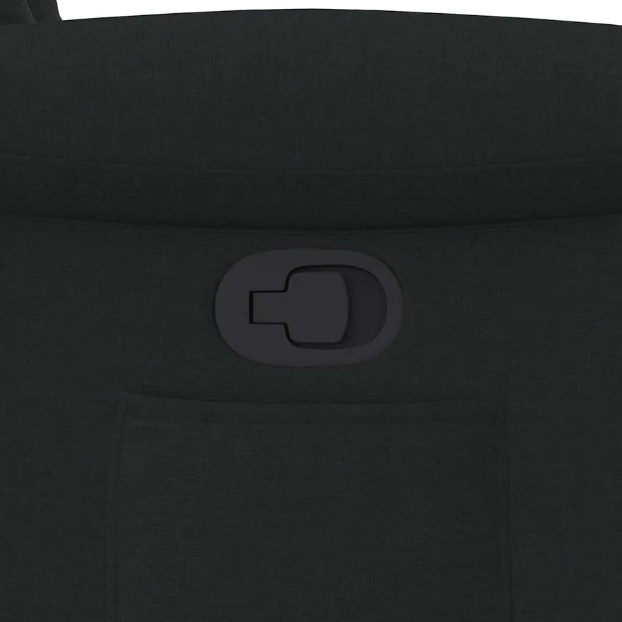 Fauteuil inclinable noir tissu - 12