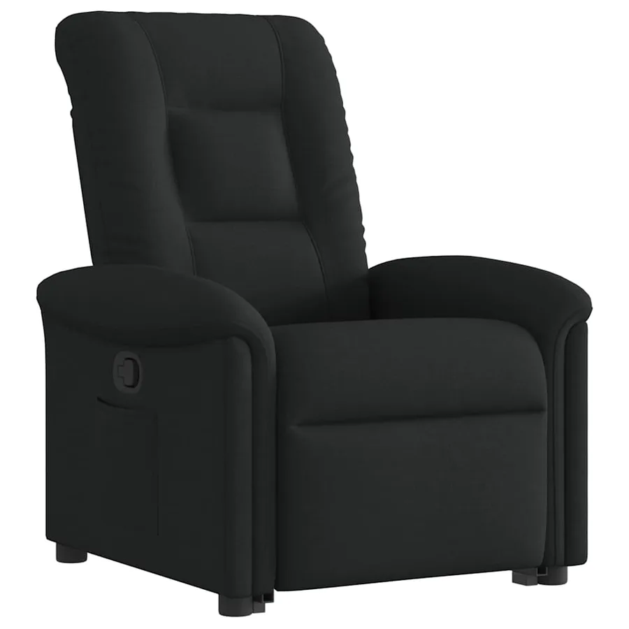 Fauteuil inclinable noir tissu - 3