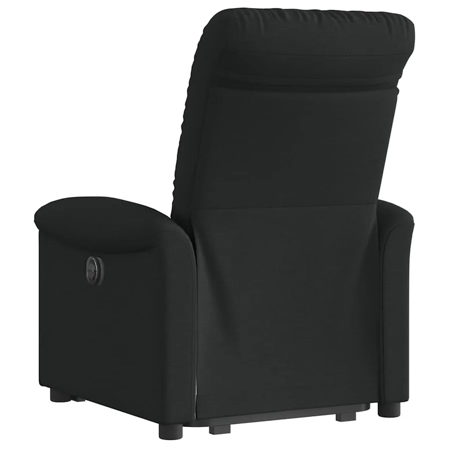 Fauteuil inclinable noir tissu - 6