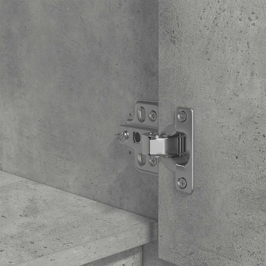 Buffet haut gris béton 29,5x34x119,5 cm bois d'ingénierie - 12