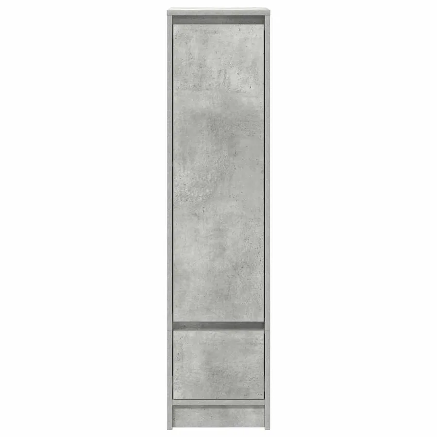 Buffet haut gris béton 29,5x34x119,5 cm bois d'ingénierie - 6