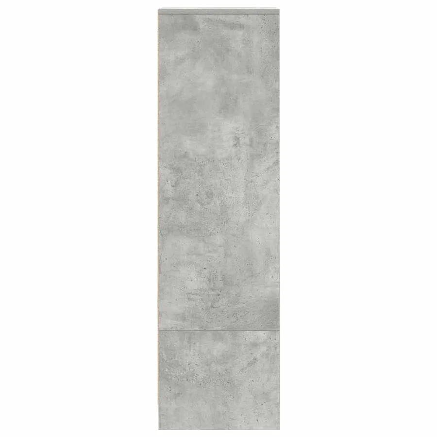 Buffet haut gris béton 29,5x34x119,5 cm bois d'ingénierie - 7