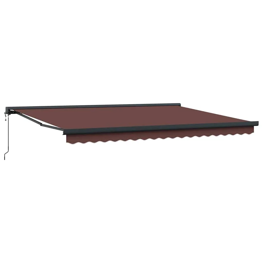 Auvent rétractable automatique marron 450x300 cm - 2