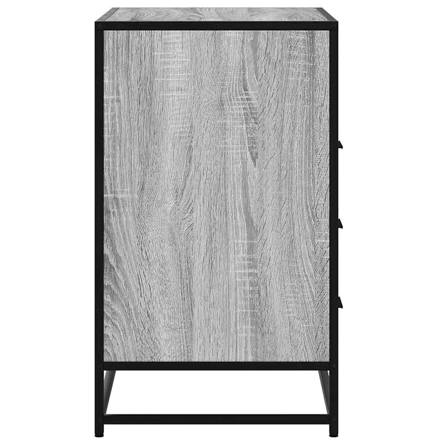 Commode sonoma gris 70x41x70 cm bois d'ingénierie - 6
