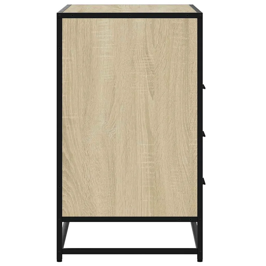 Commode chêne sonoma 70x41x70 cm bois d'ingénierie - 6