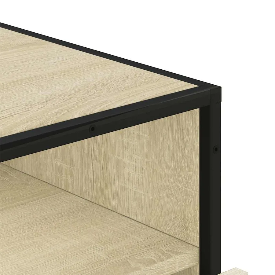 Commode chêne sonoma 70x41x70 cm bois d'ingénierie - 8